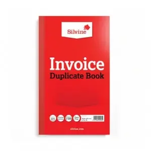 Silvine Duplicate Invoice Book 210x127mm (6 Pack) 611