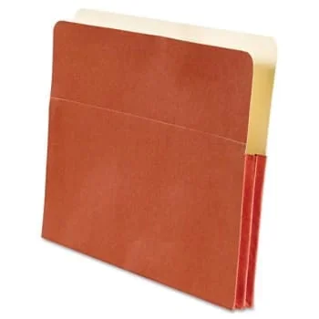 Skilcraft File Jacket, 1.75 Expansion, Letter Size, Red