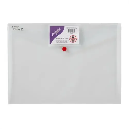 Snopake Polyfile ID Wallet File Polypropylene A4 Clear (Pack 5) – 12560