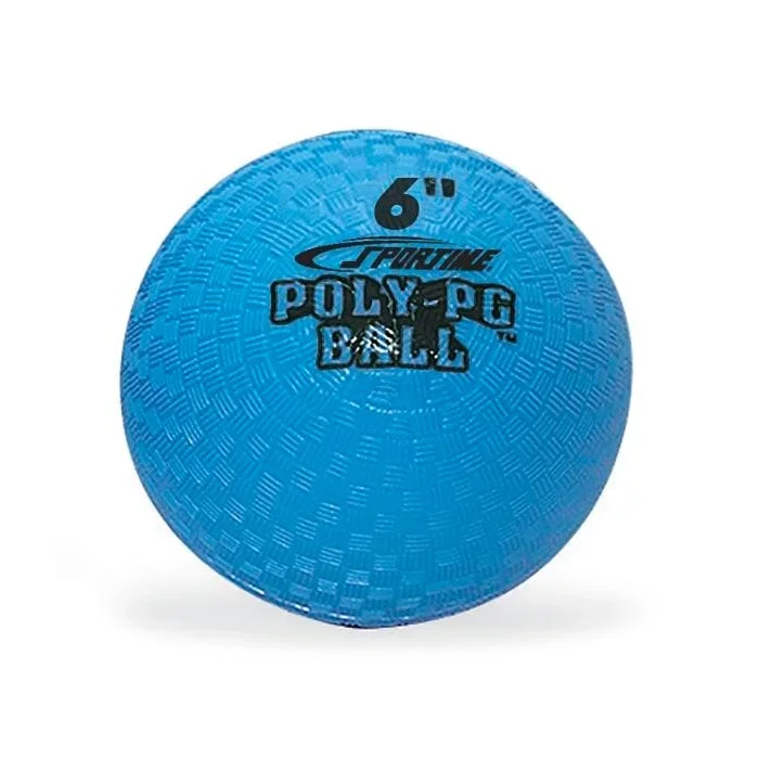 Sportime Poly PG Ball, 6 Inches, Each, Blue