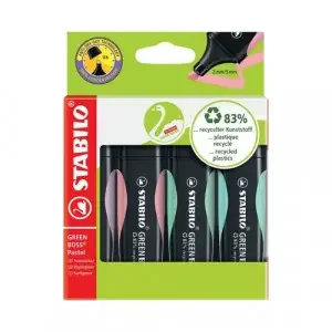 Stabilo Green Boss Highlighter Assorted Pastel (Pack of 4) 1523155