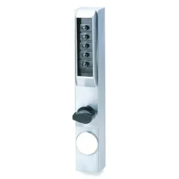 Stanley Simplex Access Controls Narrow Push But Entry Trim Satin Chrome