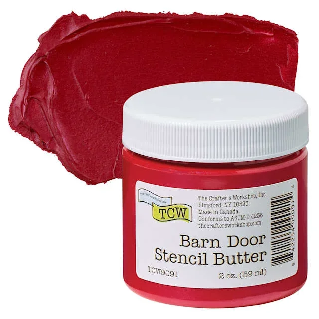 Stencil Butter Acrylic Paint – Barn Door, 2 oz, Jar