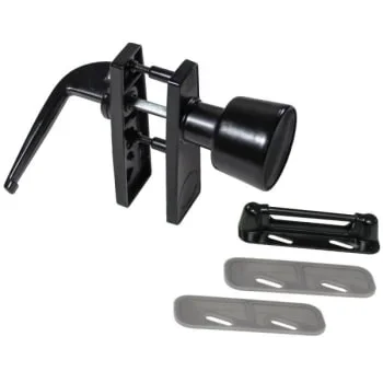 Strybuc 1.25 In Tulip Knob-Push Pull Latch (6-Pack) (Black)