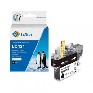 Style Compatible Inkjet Cartridge Black Alternative to Brother LC421BK