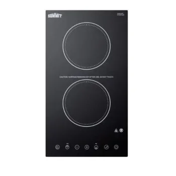 Summit® 12 In. 115v Two-Burner Radiant Electric Cooktop