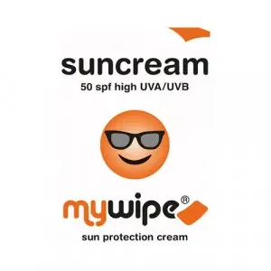 Sun Cream Sachet Factor 50 Spf White 60X80Mm
