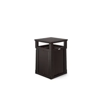 Suncast Commercial® 35 Gallon Resin Customizable Garbage Can-Covered Lid