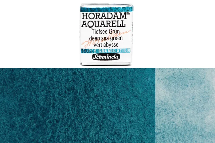 Supergranulation Watercolor Half Pan, #954 Deep Sea Green