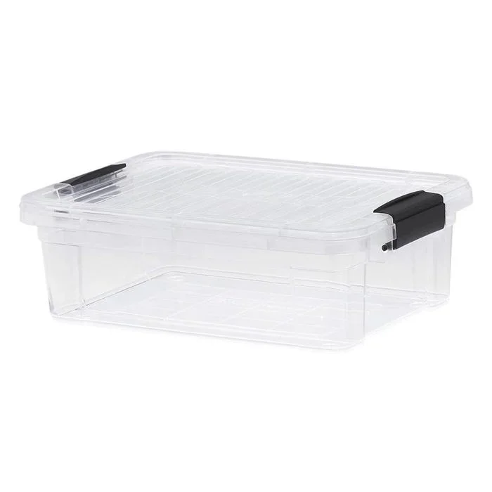Superio Plastic Storage Container, 4.5 Quart, 4.25 Liter, Clear