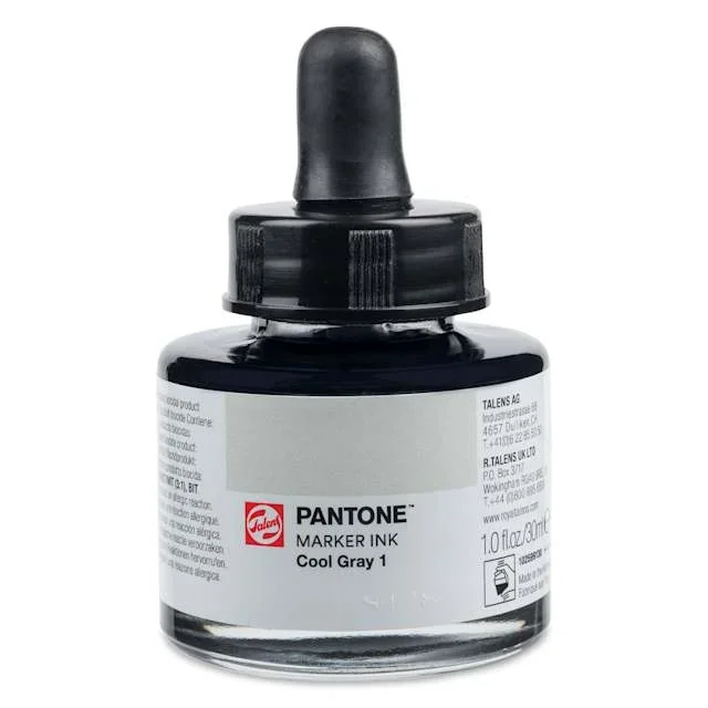 Talens Pantone Marker Ink Refill – Cool Gray 1, 30 ml