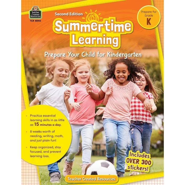 Teacher Created Resource Workbook SummerTime Learning, Kindergarten