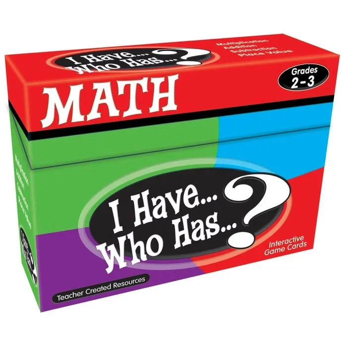 Teacher Created Resources Math Card Game – I Have Who Has – Grades 2 to 3