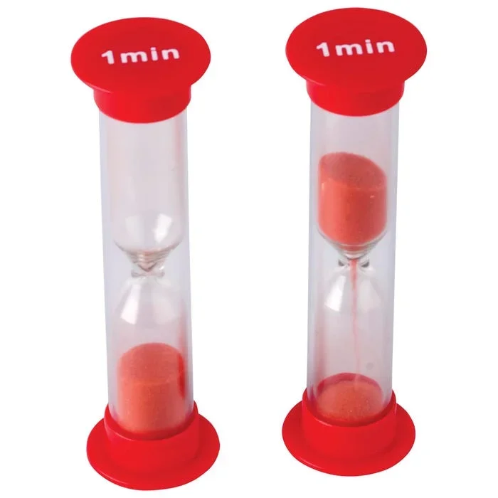 Teacher Created Resources Small Sand Timers, 1 Minute, Pack of 4