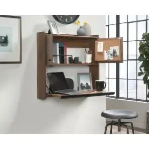 Teknik Office Hampstead Park Space Saving Wall Desk Walnut – 5423704