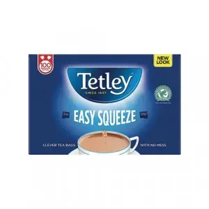 Tetley Easy Squeeze Tea Bag (Pack 100)