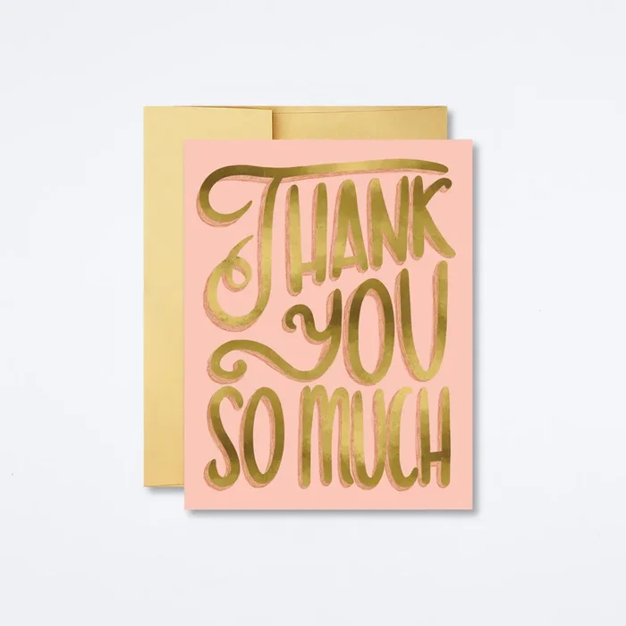 Thank You So Much Card