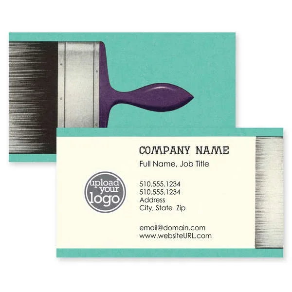 The Top Coat Business Card 2×3-1/2 Rectangle Horizontal