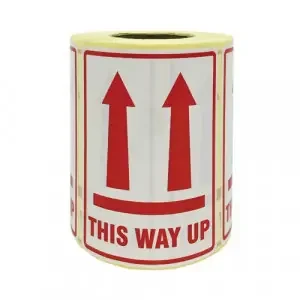 This Way Up Parcel Labels 109mm x 79mm (Roll 500) – VL108TH