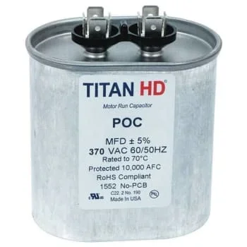 Titan 40 Mfd 440/370-Volt Oval Run Capacitor