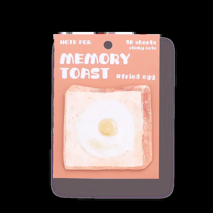 Toast-Bread Sticky Notes – Egg