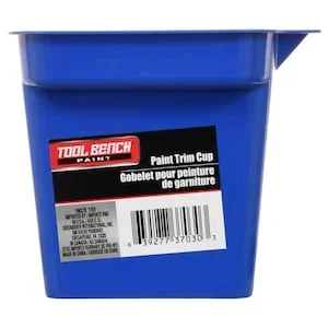 Tool Bench Plastic Paint Trim Cups with Handles