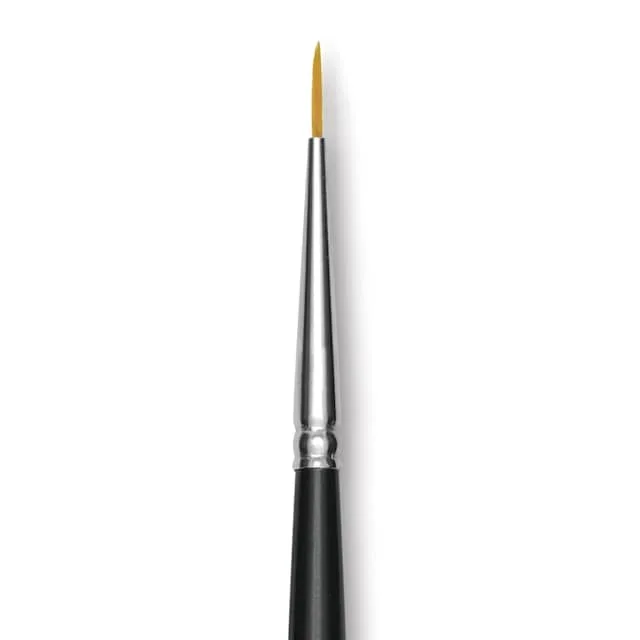 Trekell Synthetic Gold Taklon Brush – Liner, Long Handle, Size 10/0