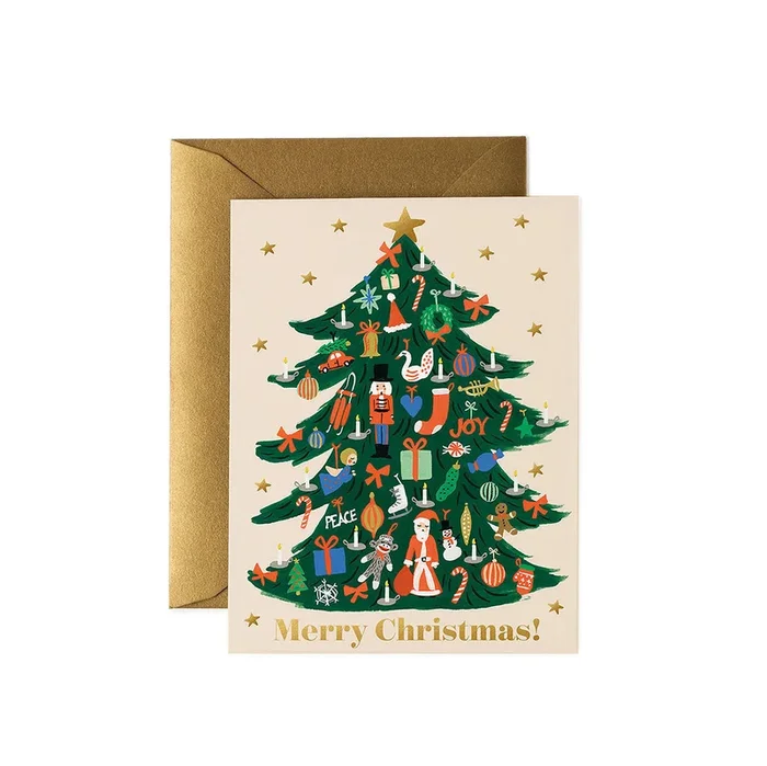 Trimmed Tree Greeting Card