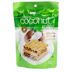 Tropical Fields Crispy Coconut Rolls, 2.1-oz. Bags