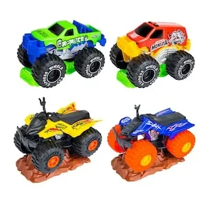 Turbo Wheels Toy Monster Trucks and ATVs