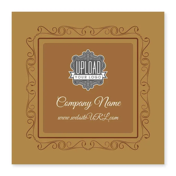 Twirly Border Sticker 4×4 Square