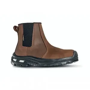 U.Power Cambrian Mid Cut Safety S3 Composite Toe Leather Upper Boot 1Pr Brown 4 UPRL1056404