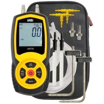 Uei Test Instruments Hi-Res Differential Manometer Static Pressure Kit