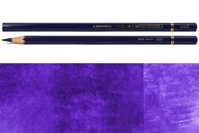 Uni Watercolor Pencils, #837 Blue Violet
