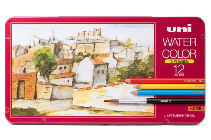 Uni Watercolor Pencils, Set of 12