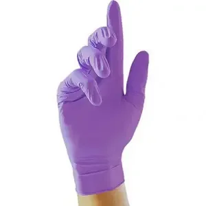 Unigloves Purple Nitrile Disposable Gloves L (Pack of 100)