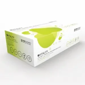 Unigloves Vitality Latex Mint Gloves Small (Pack 100) GD0012