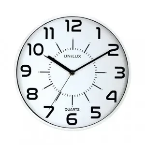 Unilux Pop Clock 305mm Diameter White – 400094282
