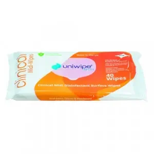 Uniwipe Midi-Wipe Clinical (Pack 40) 1022