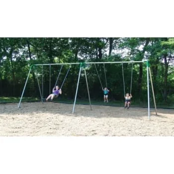 Uplaytoday Swing Set Single Bay 2 Strap Seats – Green