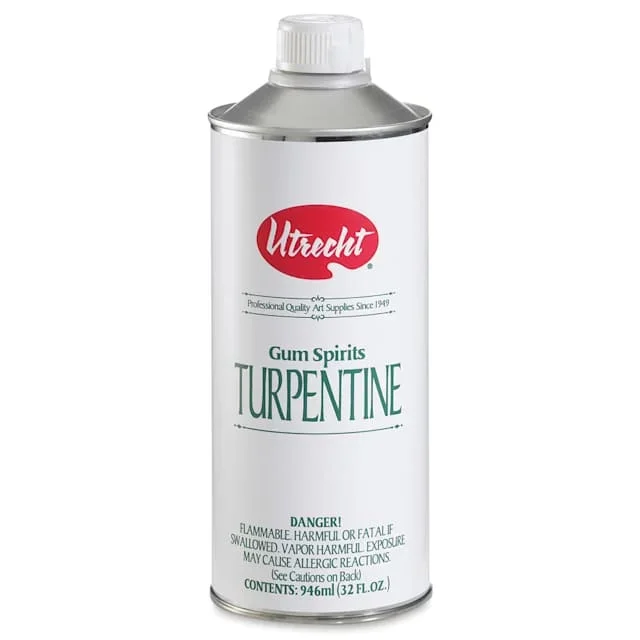Utrecht Gum Spirits Turpentine – 32 oz can