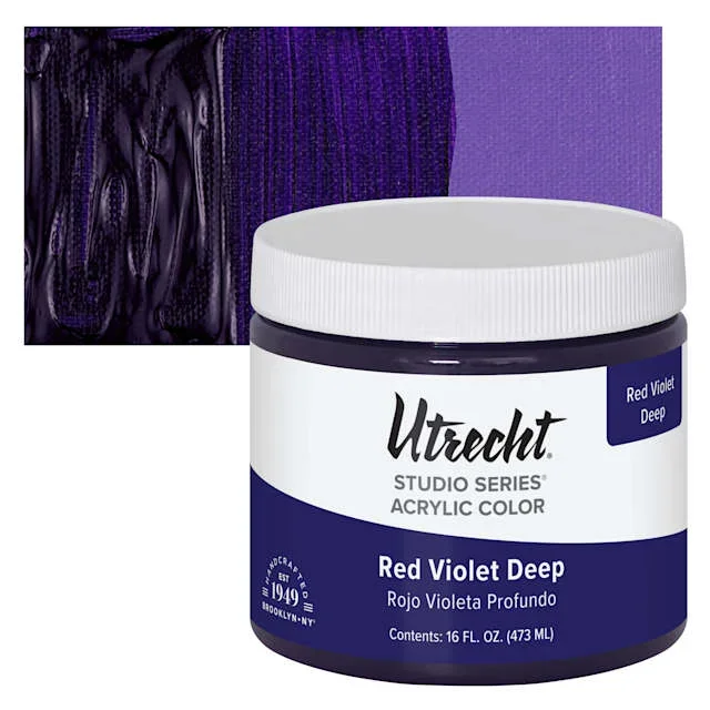 Utrecht Studio Series Acrylic Paint – Red Violet Deep, Pint