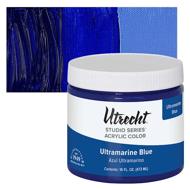 Utrecht Studio Series Acrylic Paint – Ultramarine Blue, Pint