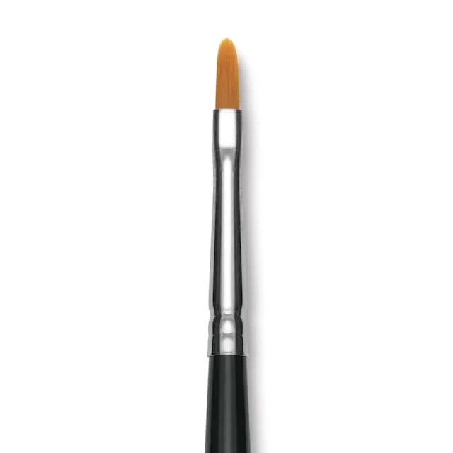 Utrecht Synthetic Sablette Brush – Long Handle, Filbert, Size 2