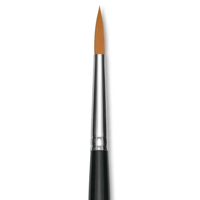 Utrecht Synthetic Sablette Brush – Long Handle, Round, Size 12