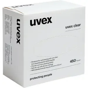 Uvex Clear Lens Wipes (Pack of 150)