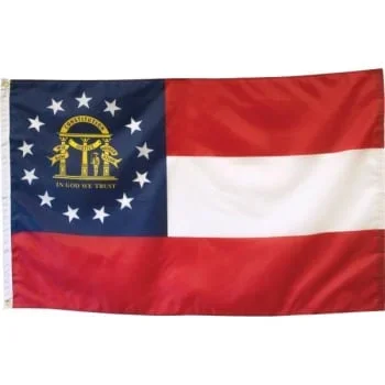 Valley Forge Flag State Flag Georgia 5′ X 3′
