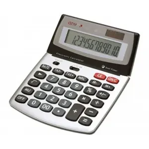 ValueX 560T 12 Digit Desktop Calculator Silver – 10270