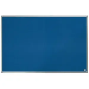 ValueX Blue Felt Noticeboard Aluminium Frame 900x600mm 1915483