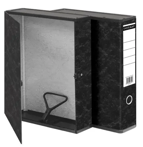 ValueX Box File Paper on Board Foolscap 65mm Capacity 80mm Spine Width Clip Closure Cloud – 30715DENT